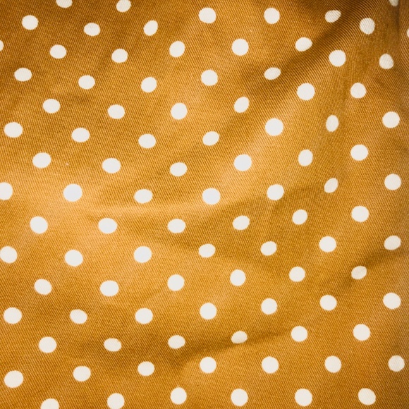 Old Navy Women’s Pixie Skinny Ankle Cropped Copper Brown White Polka Dot Pants 0 - Picture 3 of 13